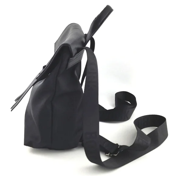 Botkier Trigger Backpack Black Nylon Multi Functional Adjustable Shoulder Straps - Picture 4 of 15